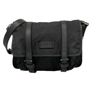 Gucci Shoulder Bag Nylon Leather